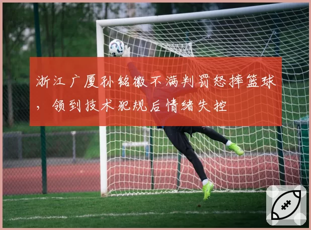 浙江广厦孙铭徽不满判罚怒摔篮球,领到技术犯规后情绪失控